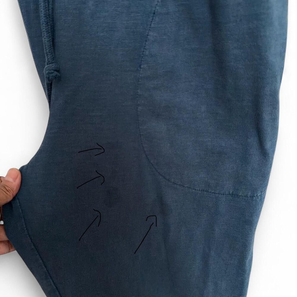 Faherty "Terra" Organic Cotton Jumpsuit in Slate Blue Size M - Picture 10 of 11